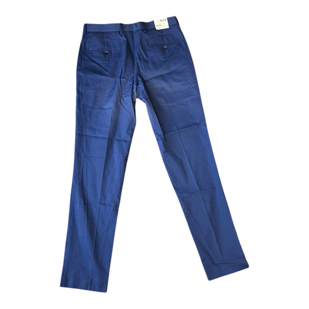 Express Men's Elegant Navy Dress Pants - Picture 2 of 7